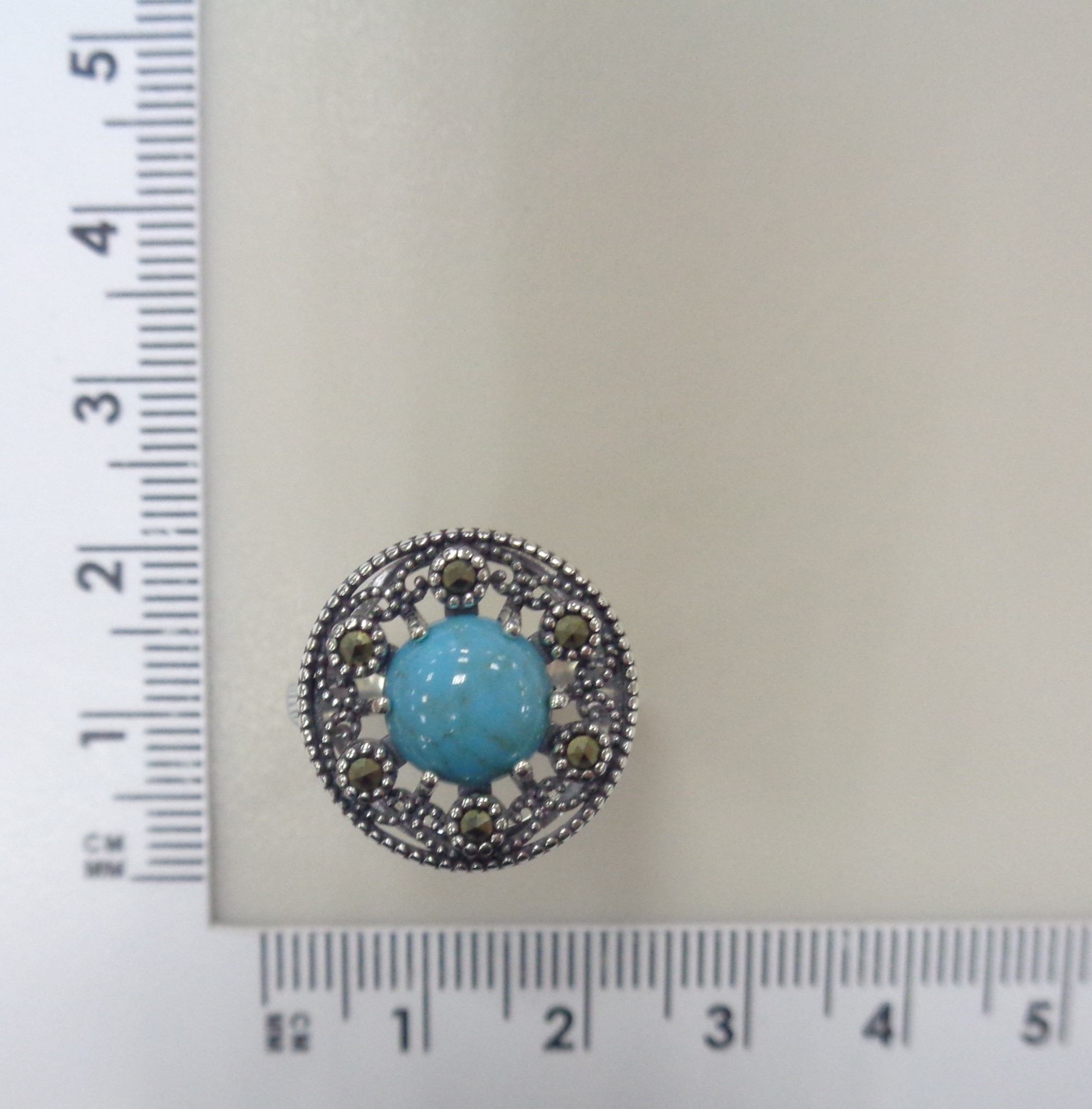 Серебряное кольцо с бирюзой